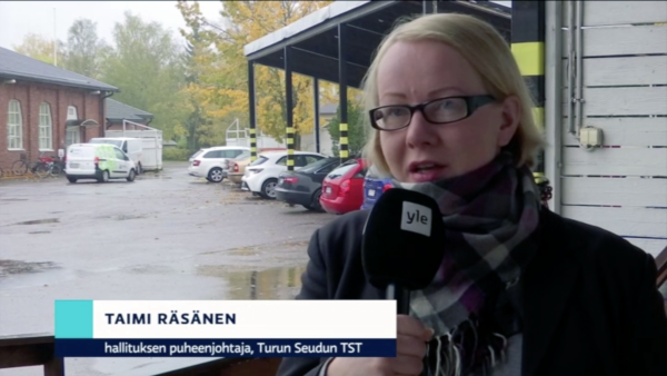 Turun Seudun TST ry Ylen Lounais-Suomen Uutisissa 23.10.2020